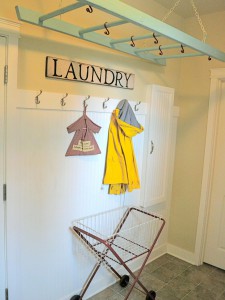 Laundry Room Ladder Drying Rack